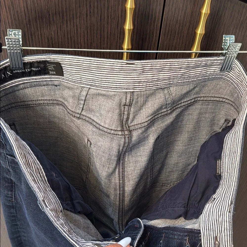 Armani Exchange Blue Straight Jeans